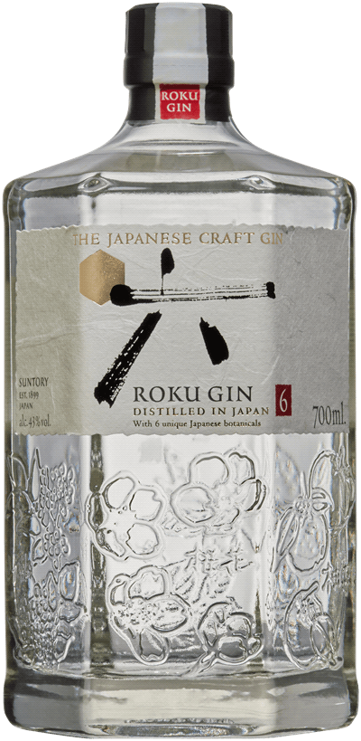 Flaska med gin från Roku
