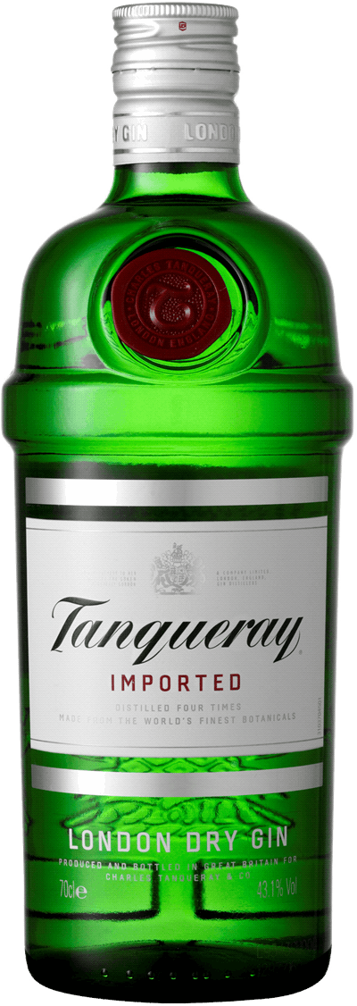Flaska med gin från Tanqueray