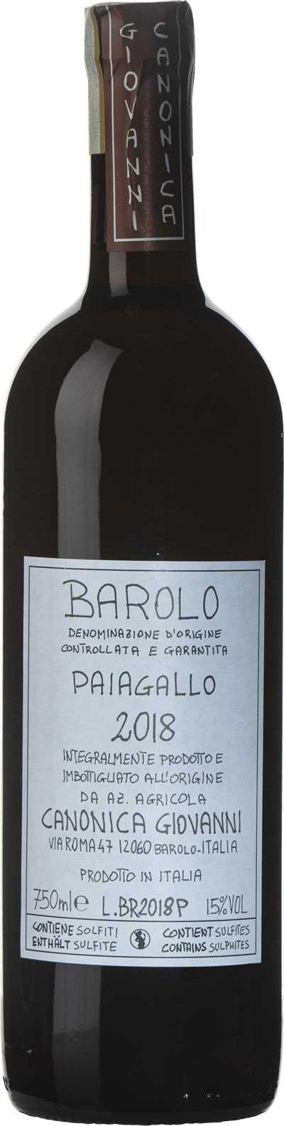 Produktbild för Barolo Paiagallo