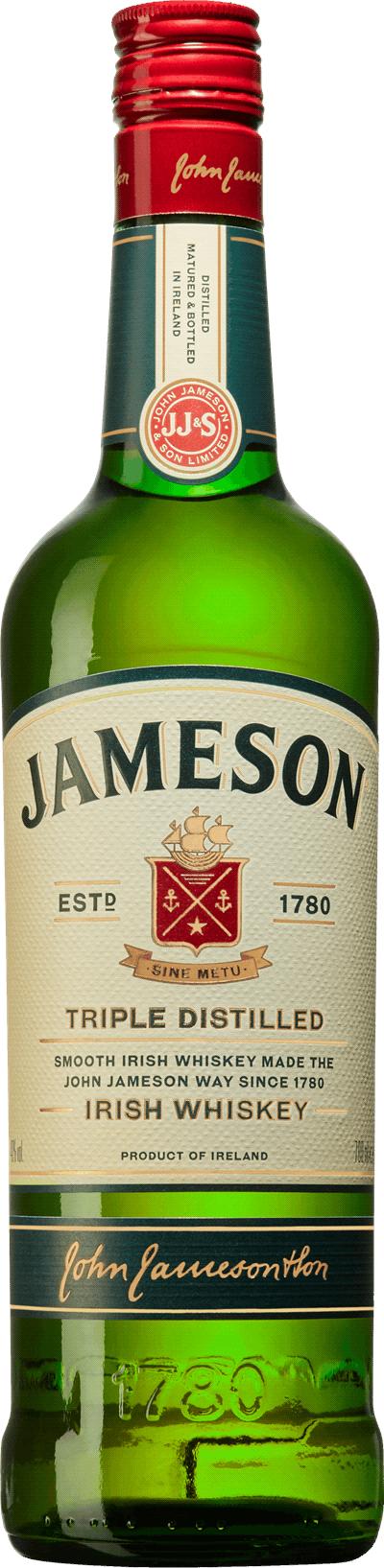 Flaska med whiskey från Jameson