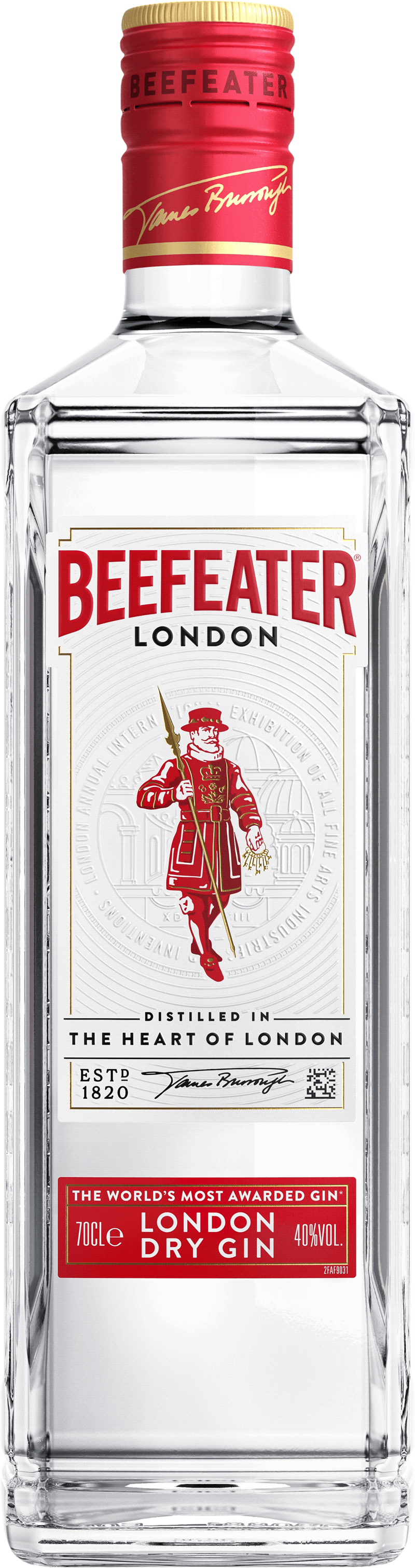 Flaska med London Dry Gin från Beefeater