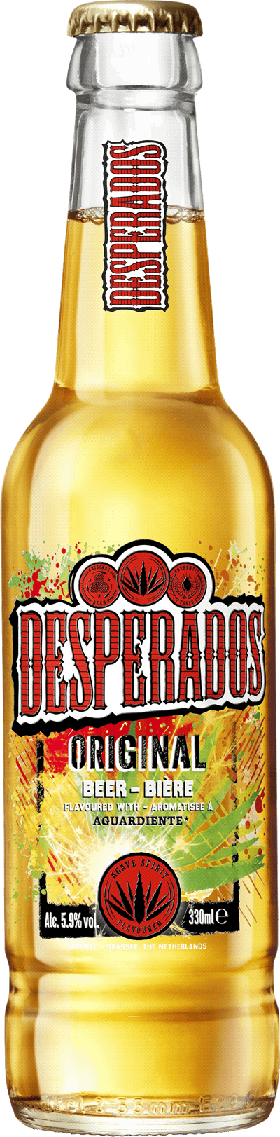 Flaska med öl från Desperados
