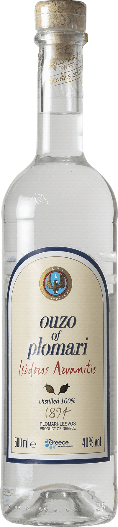 Produktbild för Plomari Ouzo